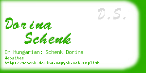 dorina schenk business card